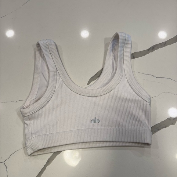 Alo Yoga Wellness Bra - White - S - Picture 1 of 6
